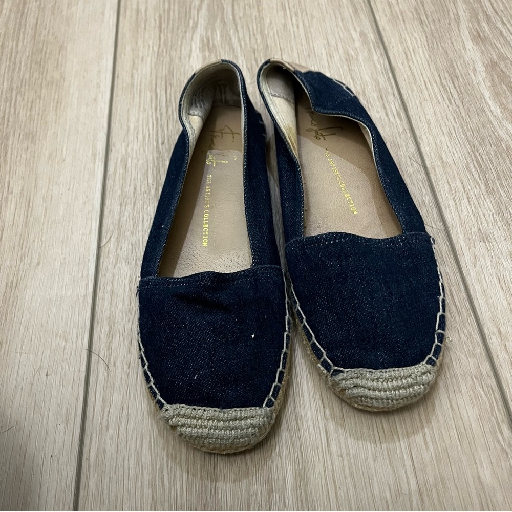 Franco Sarto Denim Whip Espadrille Flats - Picture 2 of 7